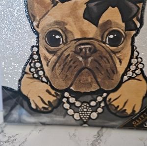 Bulldog in pearls
